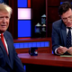 Illustration for article titled Stephen Colbert and Donald Trump had a surprisingly civil conversation on iThe Late Show/i